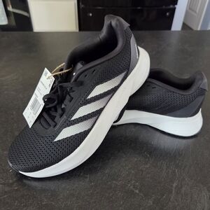 adidas Black and White Athletic Shoes